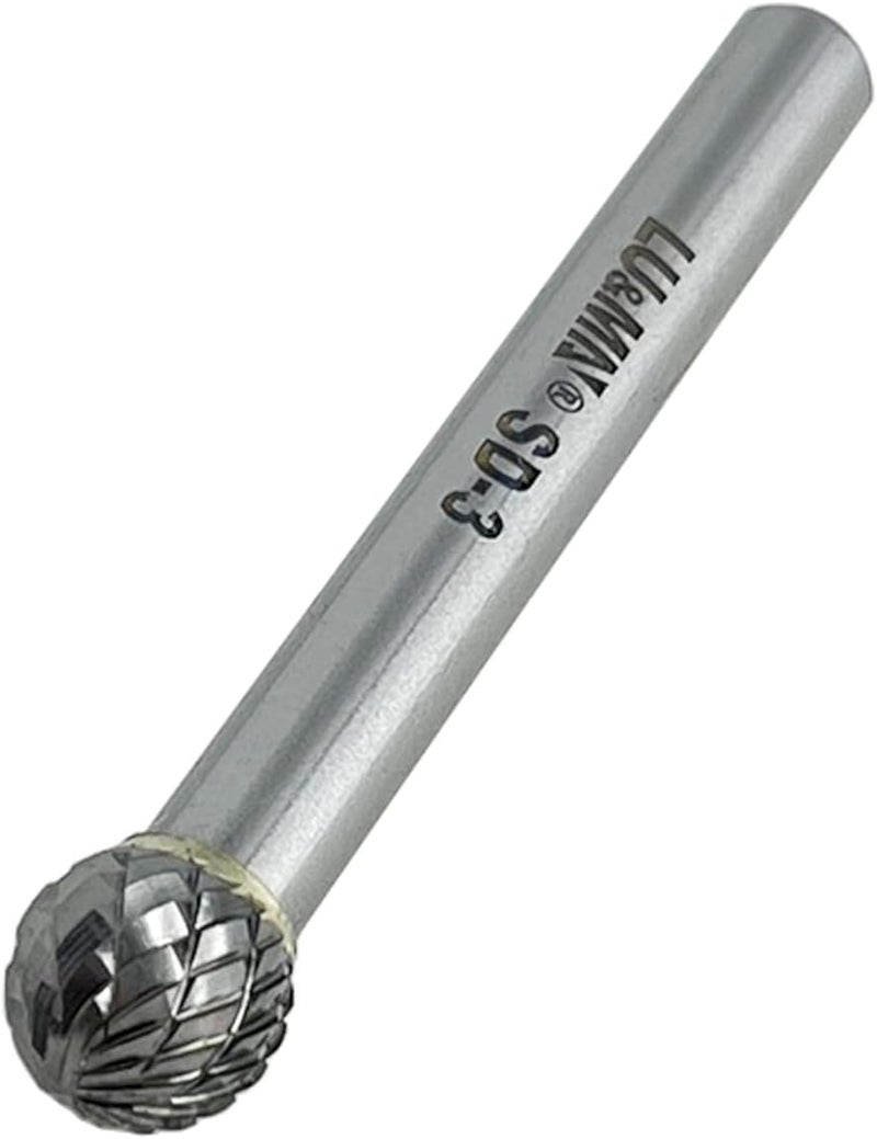 LU&MN SD-3 Tungsten Carbide Burr Rotary File, Double Cut Ball Burs, 1pc by - Image 3